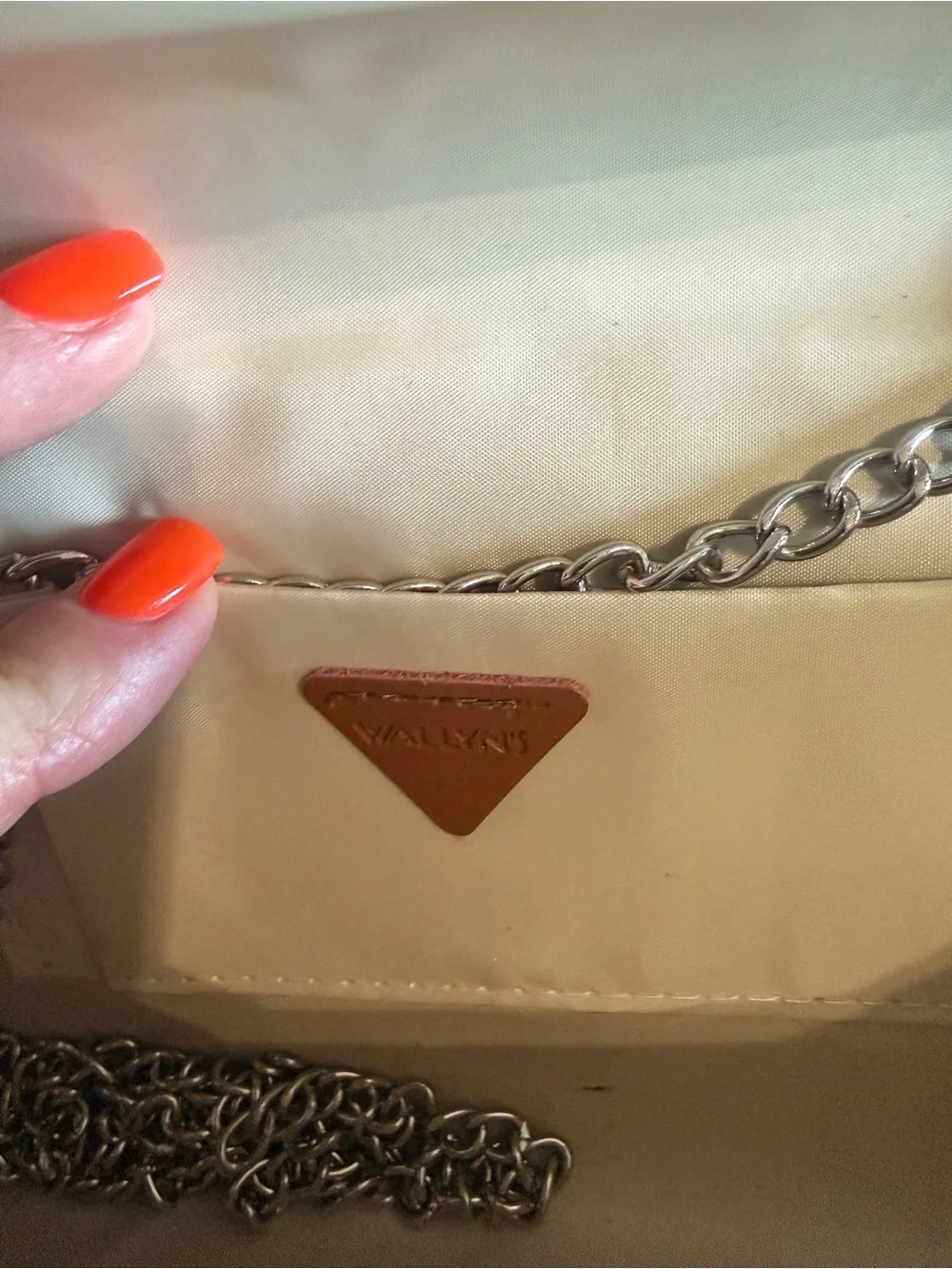 Beige Envelope Clutch Bag - Neutral Women's Evening Bag